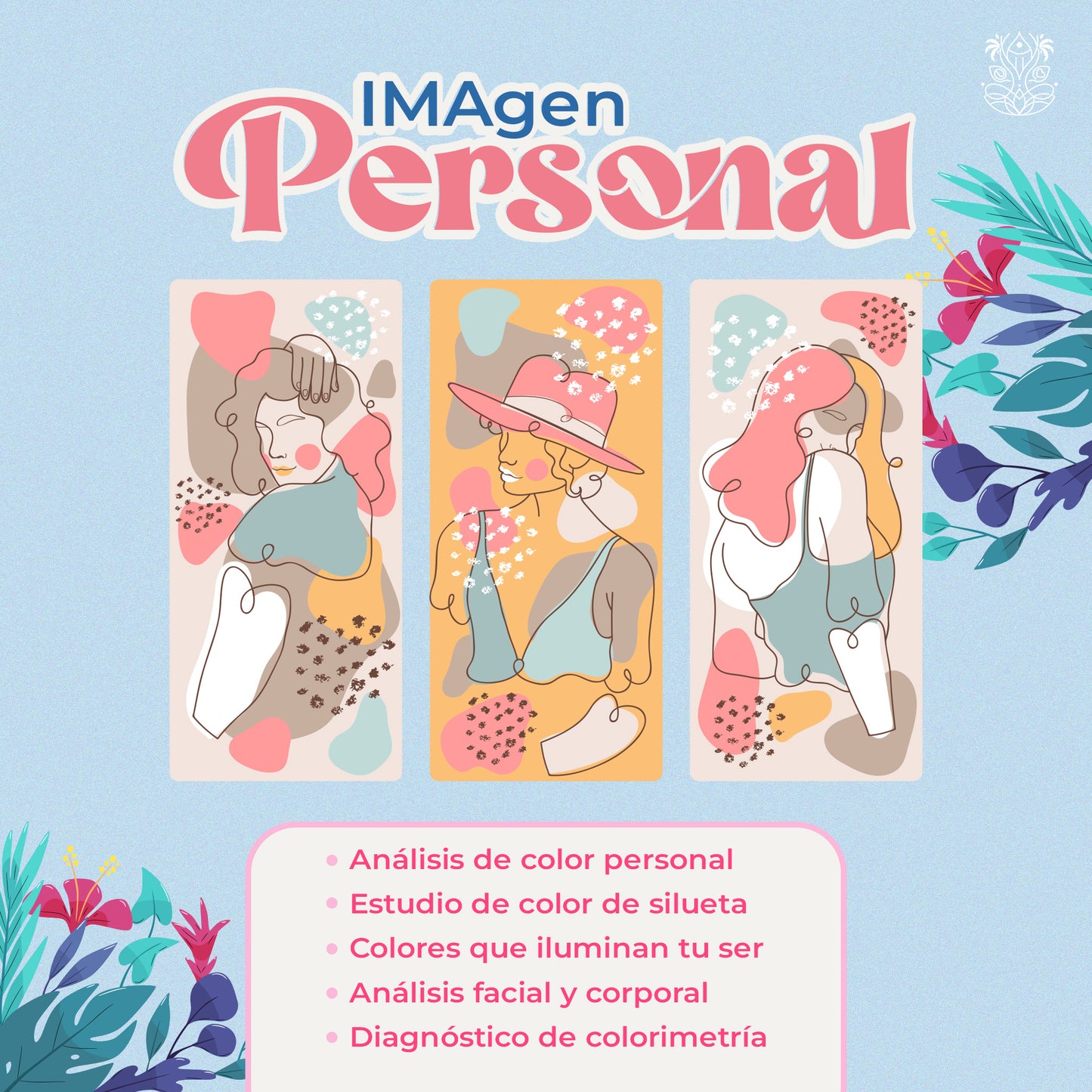 Presencial - CDMX 🎨✨ Diagnóstico de Colorimetría, Visagismo y Silueta – Reconoce tu luz, tu forma y tu esencia